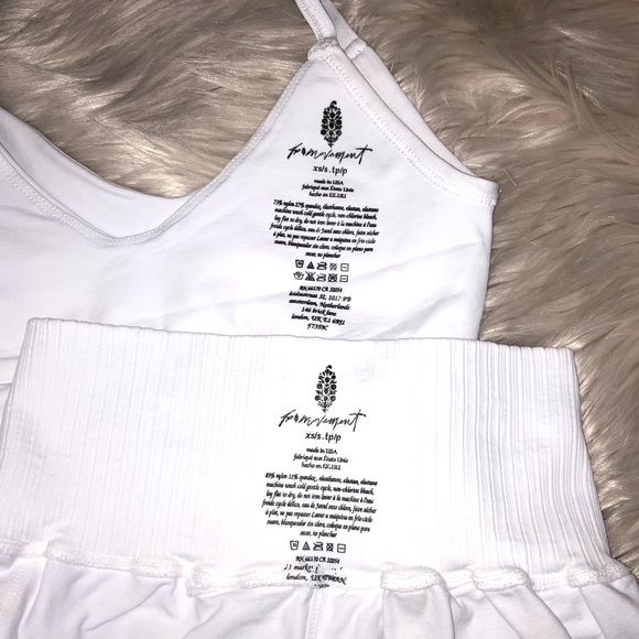 FREE PEOPLE BUNDLE Good Karma Ruched Top AND Tennis Shorts - Picture 9 of 13